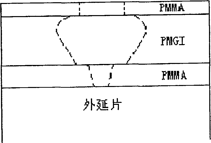 Method for preparing transistor T type nano grid