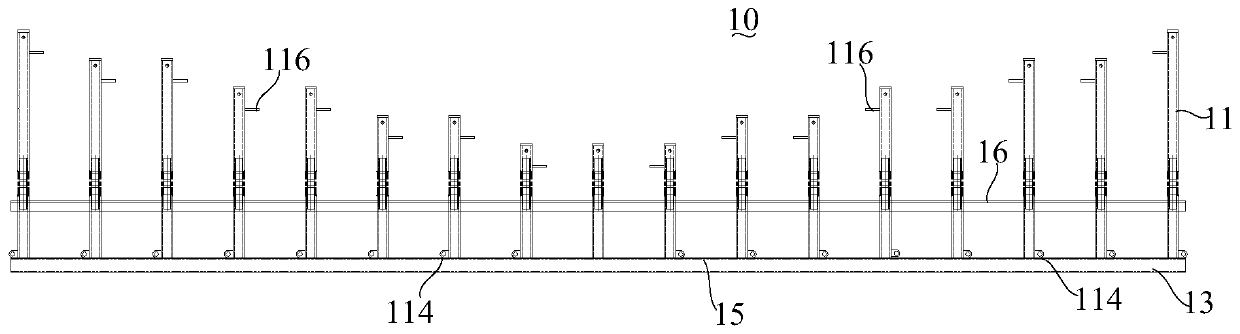 A curved panel processing tool and processing method