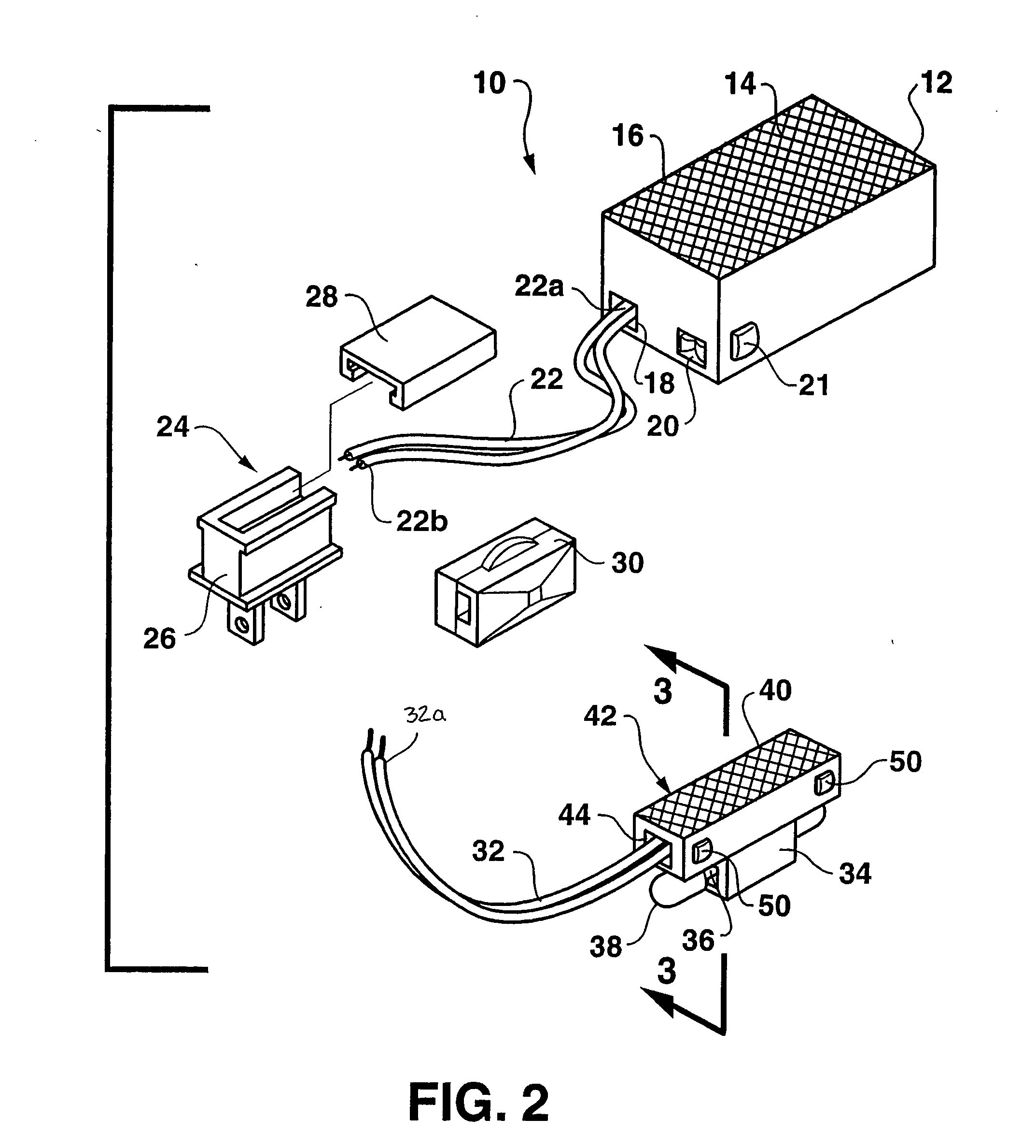 Low voltage luminaire assembly