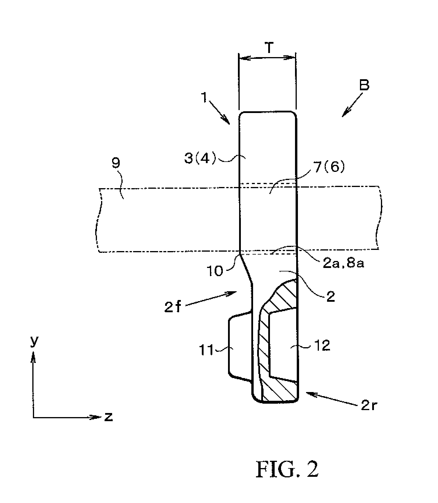 Push type driving belt