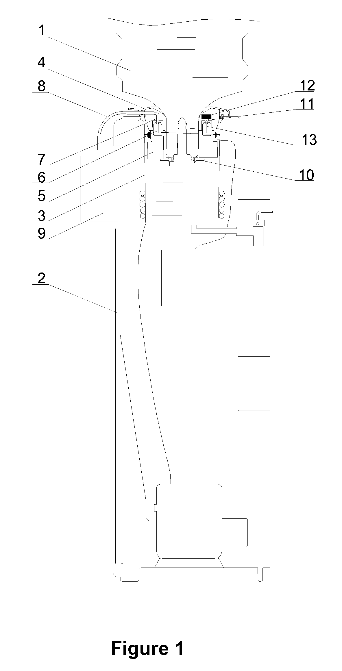 Bottled water cooler with ozone sterilizing device