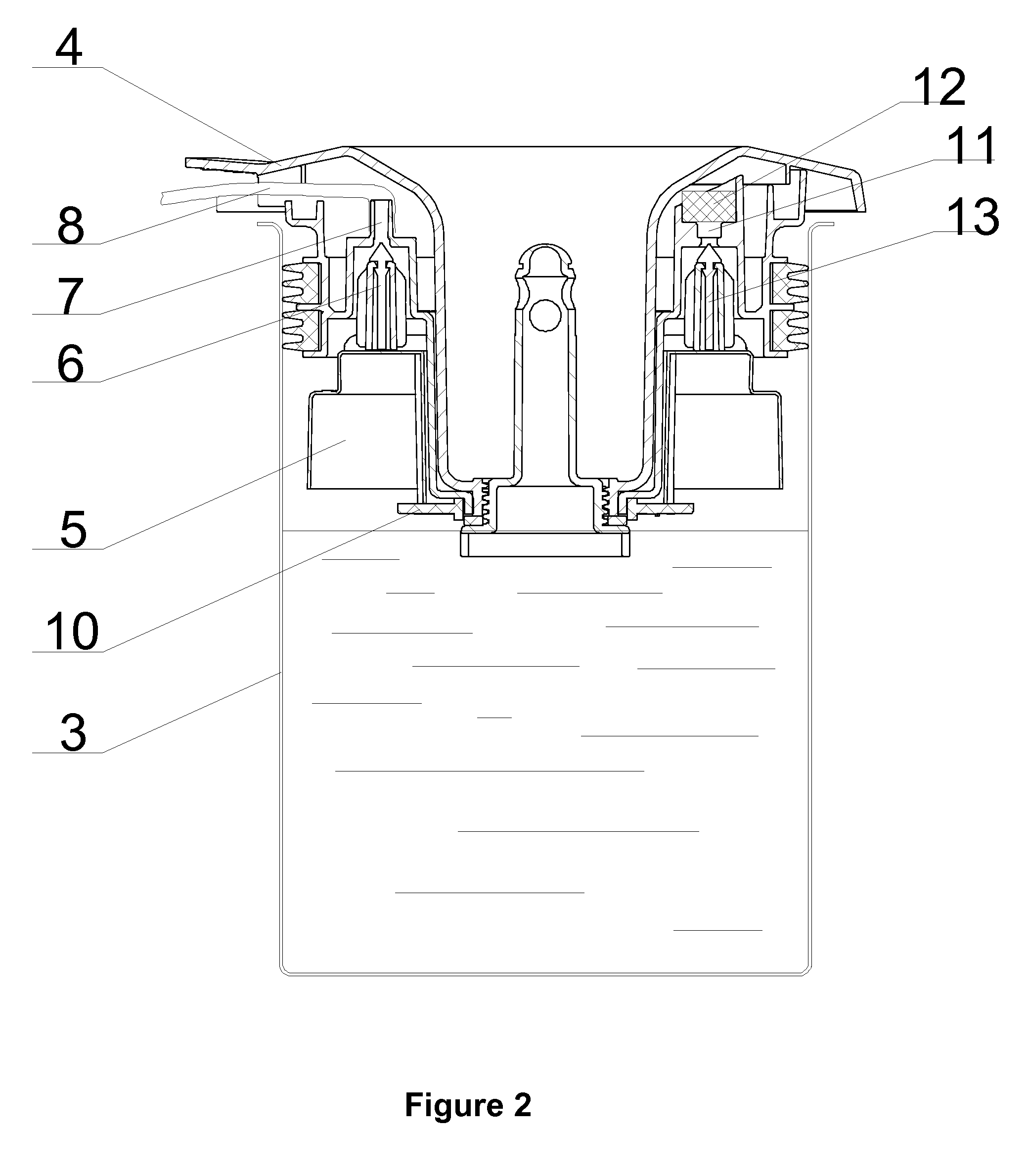 Bottled water cooler with ozone sterilizing device