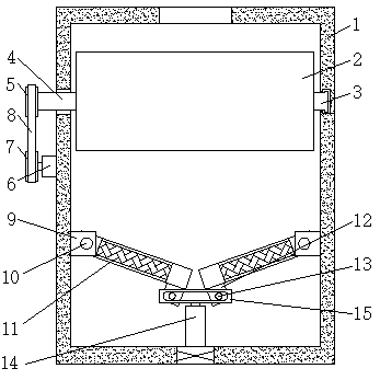 Crushing device for blueberry processing