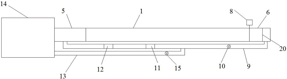 Surface water and underground water undercurrent exchange self-loop test device and usage method thereof