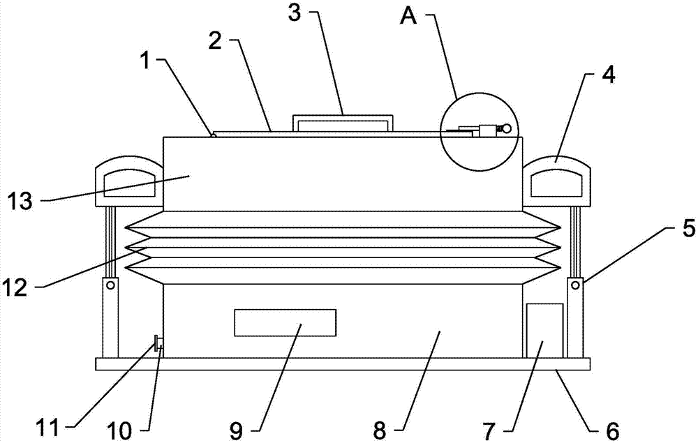 Smell removing and low-power-consumption food heat preservation box