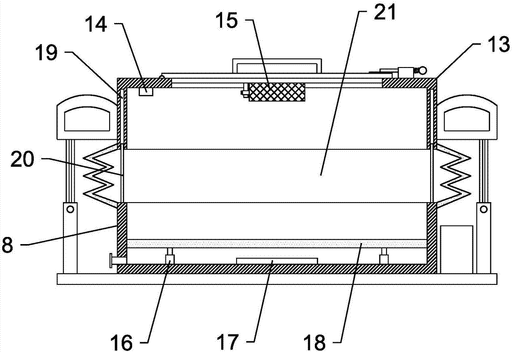 Smell removing and low-power-consumption food heat preservation box