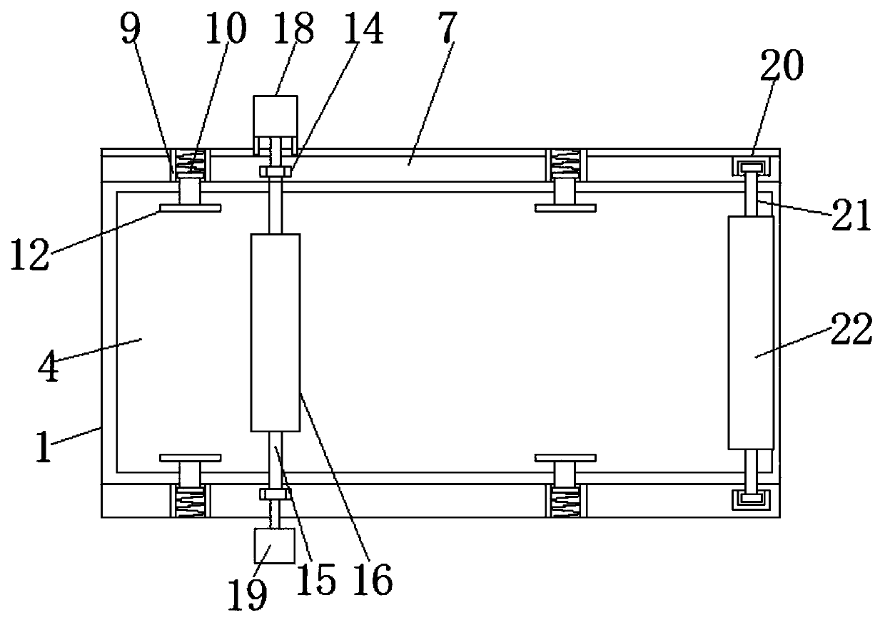 A laminating device for improving laminating precision of covering film