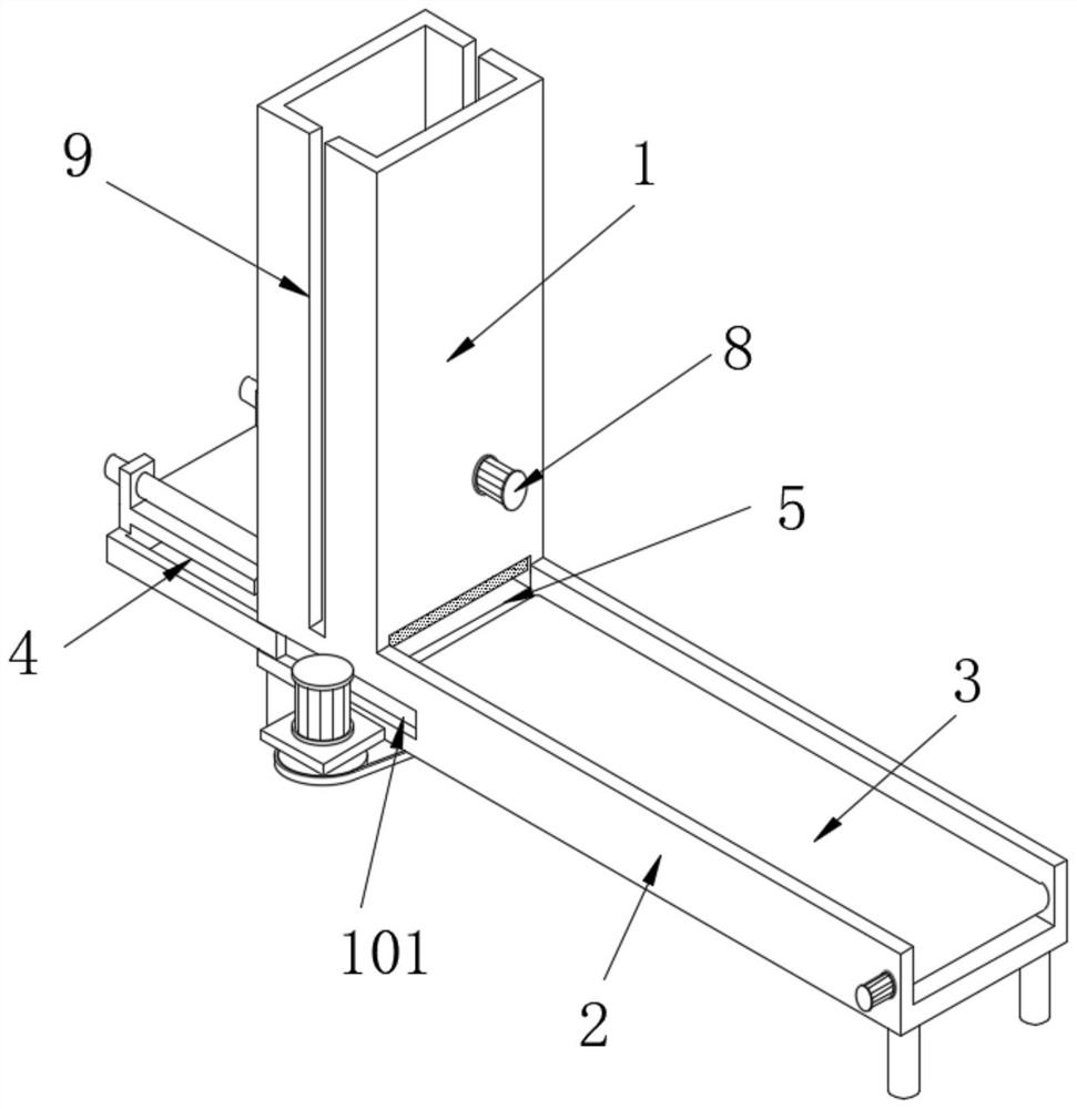 Material sheet positioning and arranging device