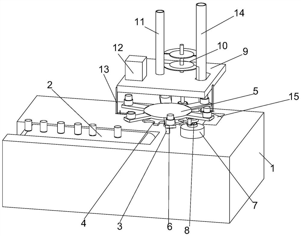 Automatic production line for assembling automobile fuel pump and using method of automatic production line