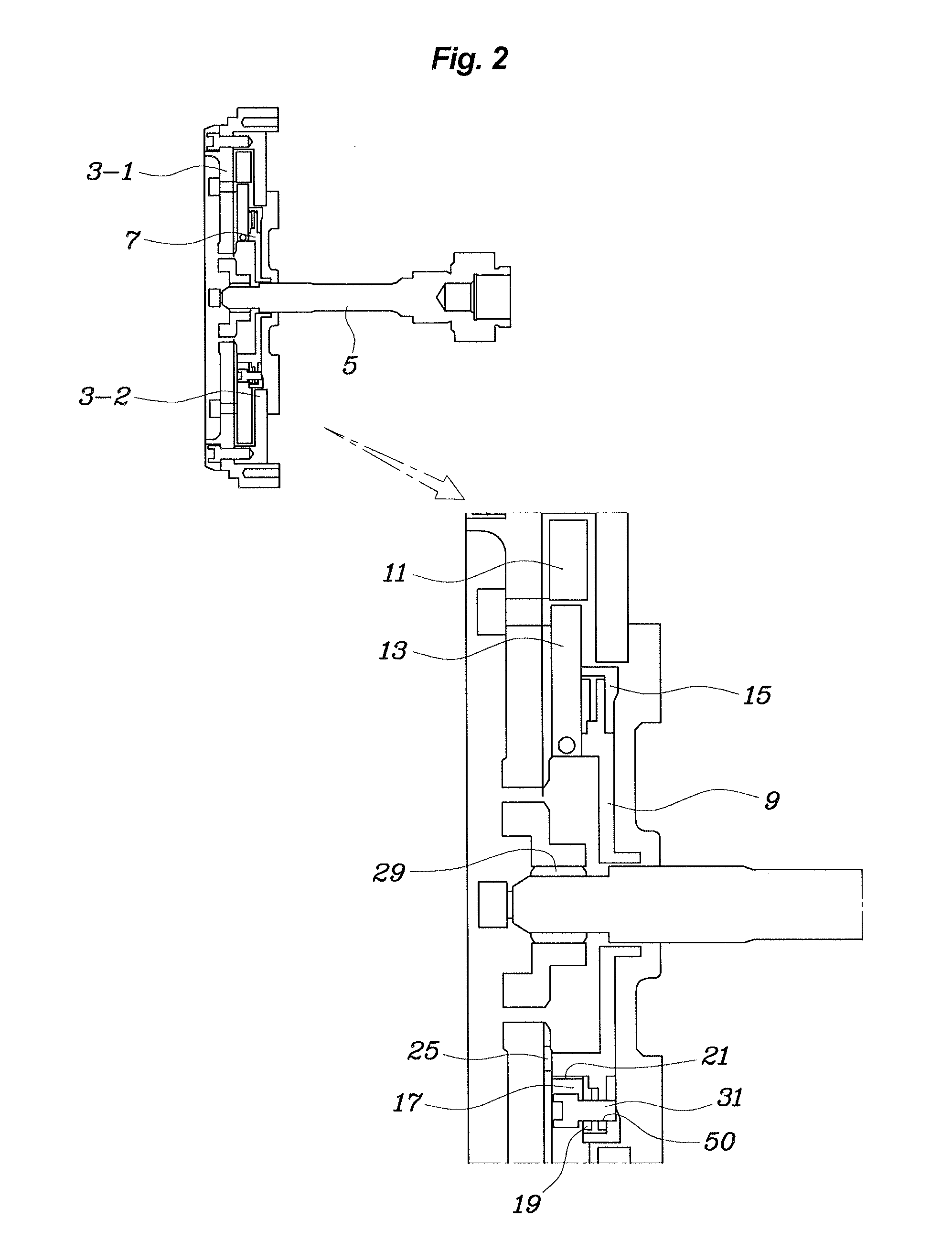 Damper for input shaft of transmission