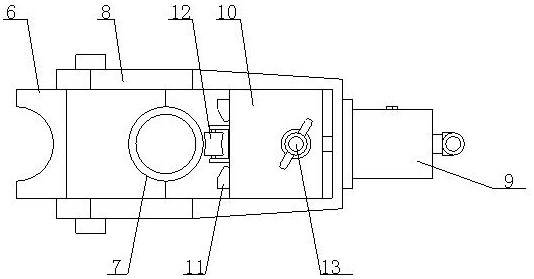 Reinforcing steel bar bending machine with good clamping and positioning effects and using method thereof