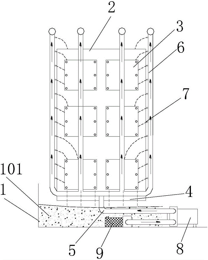 Working medium contact type cooling system for high-power electric power device