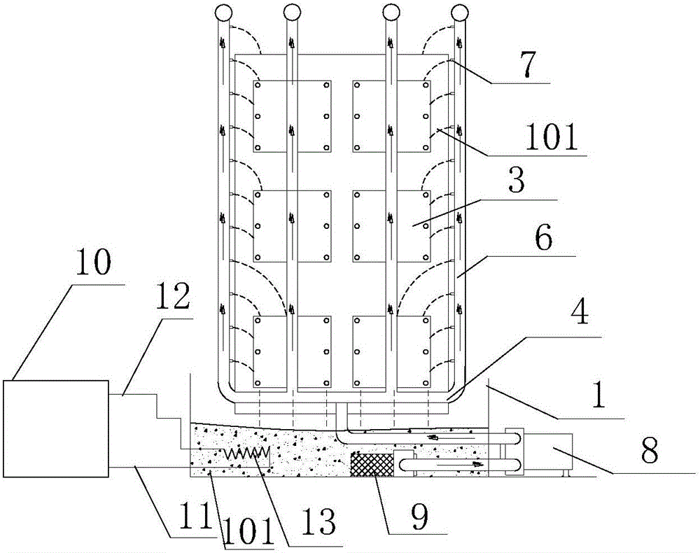 Working medium contact type cooling system for high-power electric power device