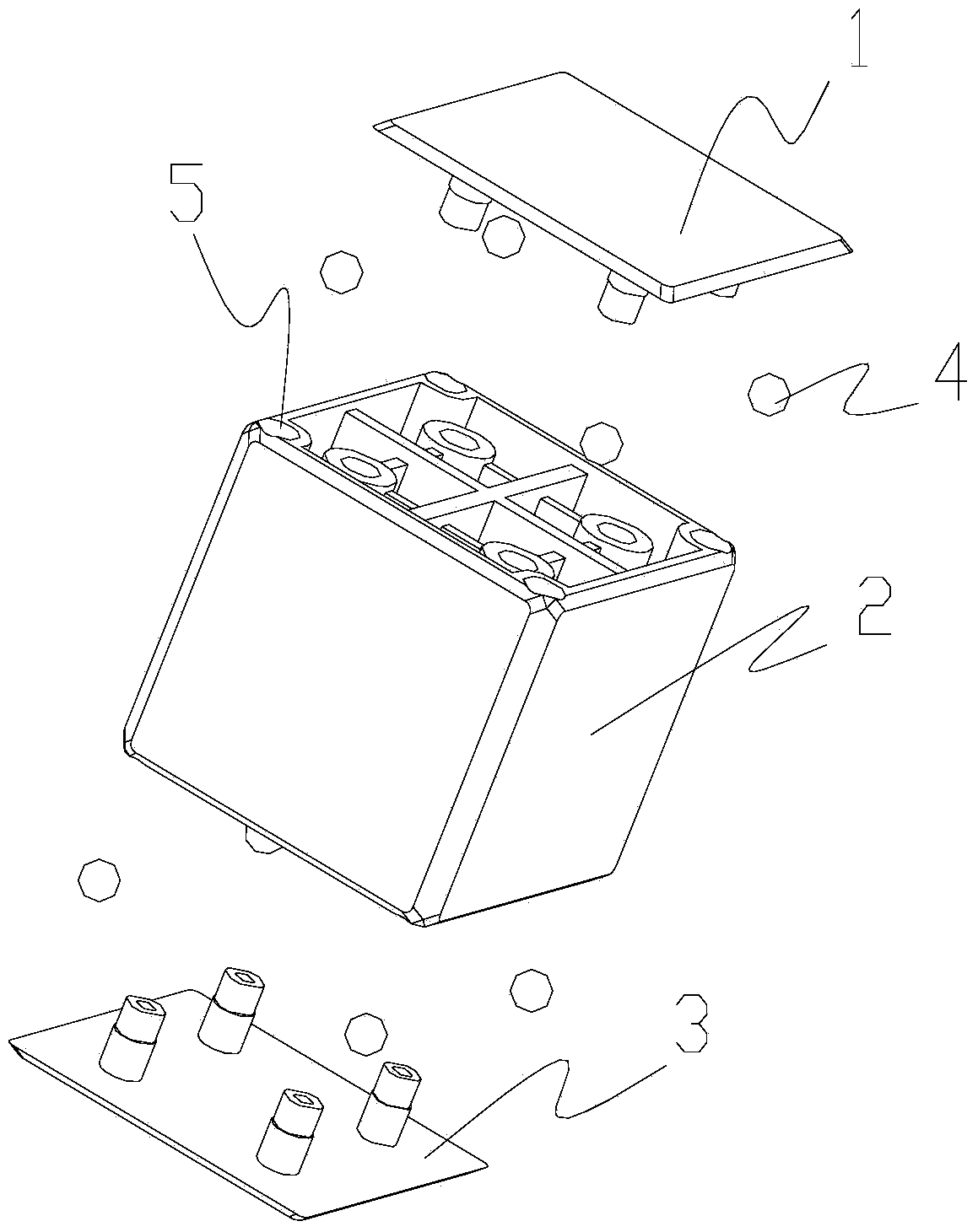 Multi-face magnetic attraction building block structure