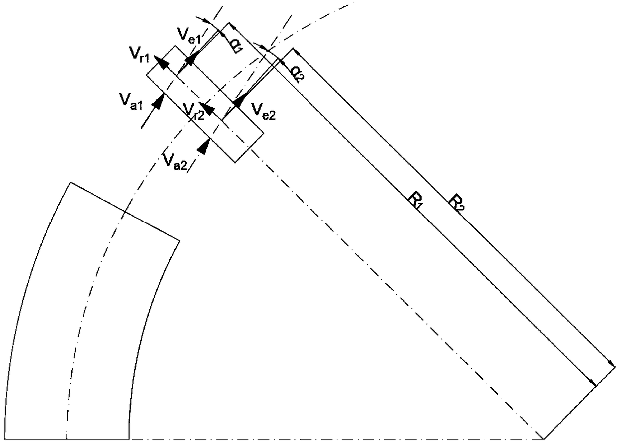 Bent sectional material pultrusion production traction device and method based on traction rate differential motion