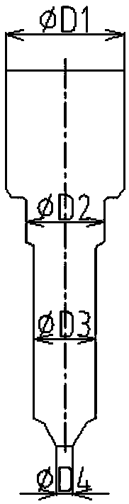 Cold extrusion forming process for nozzle needle valve body