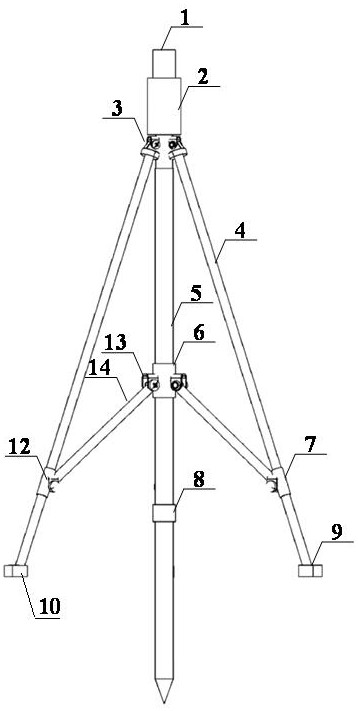 Device for measuring seabed sand wave migration based on triangular pressure sensor and working method