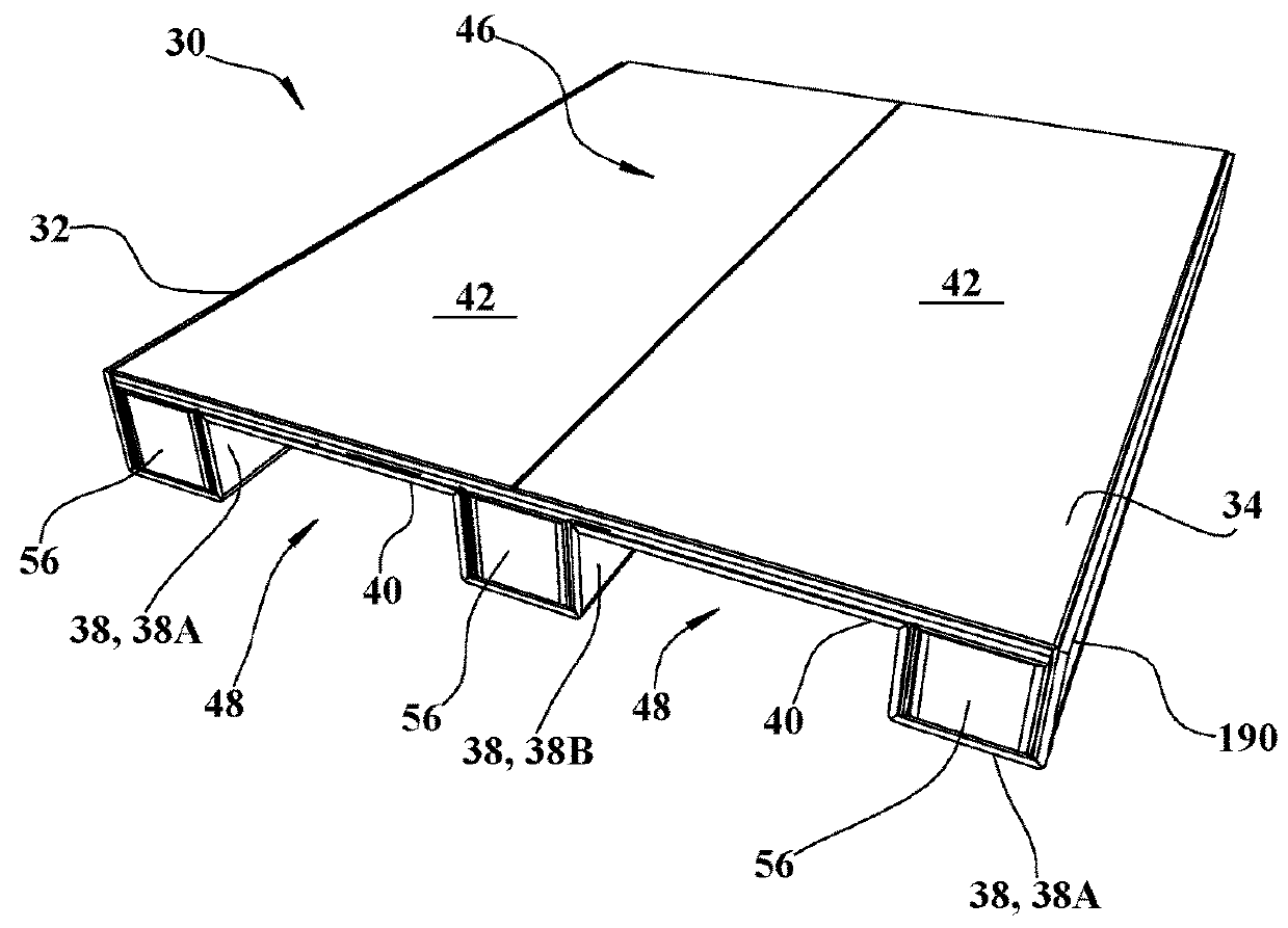 Heavy duty folded corrugated pallet