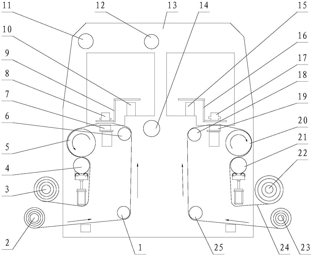 A synchronous single-sided and double-sided digital inkjet printer and method of wrapping cloth