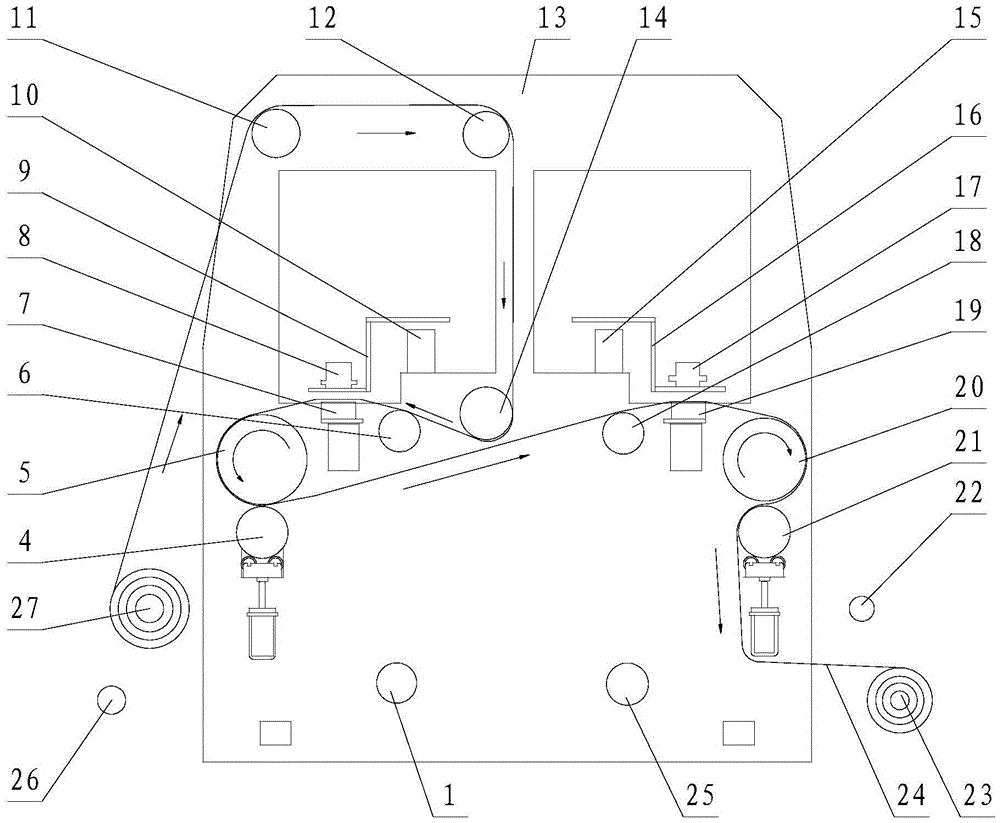 A synchronous single-sided and double-sided digital inkjet printer and method of wrapping cloth