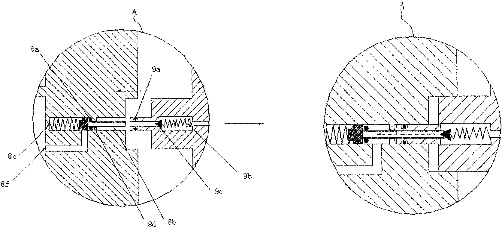 Power supply system of direct liquid fuel battery and its operation method