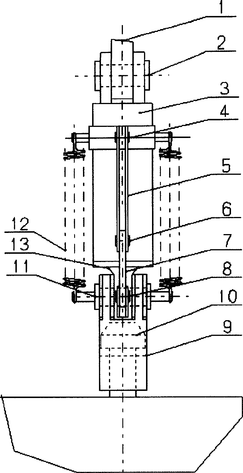 Hydraulic tripper of strong rammer and its tripping method