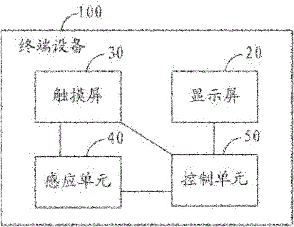 Terminal device and touch screen