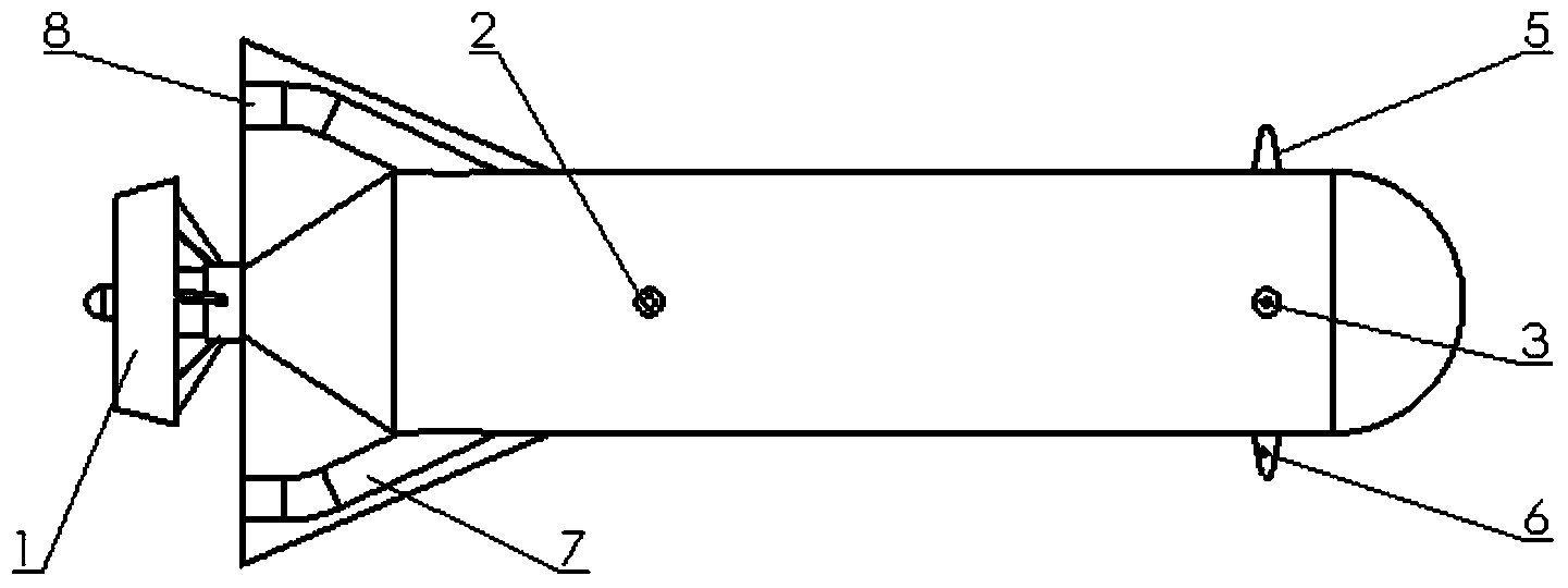 Unmanned underwater vehicle based on gas jet steering and method thereof