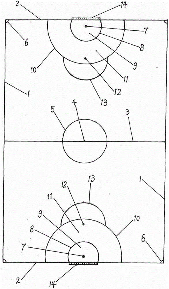 Warhead model attacking football field