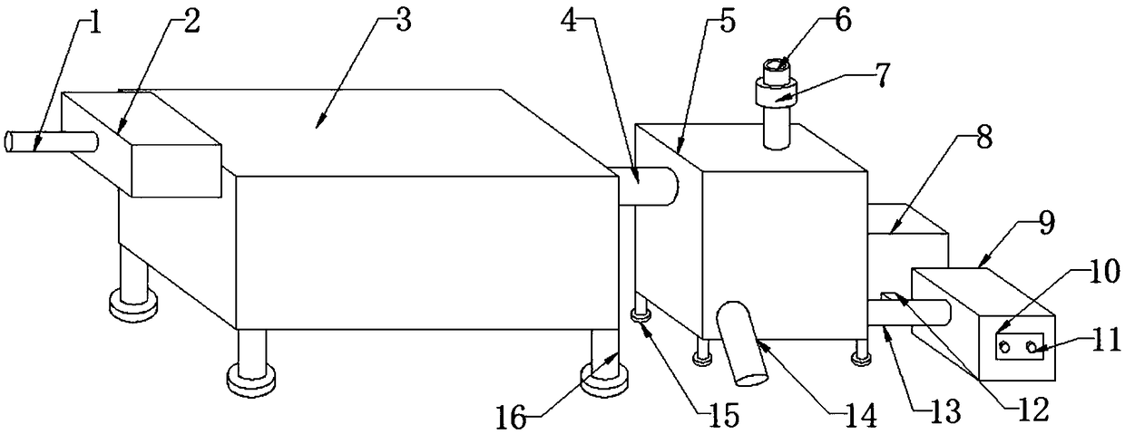 Papermaking wastewater treatment device