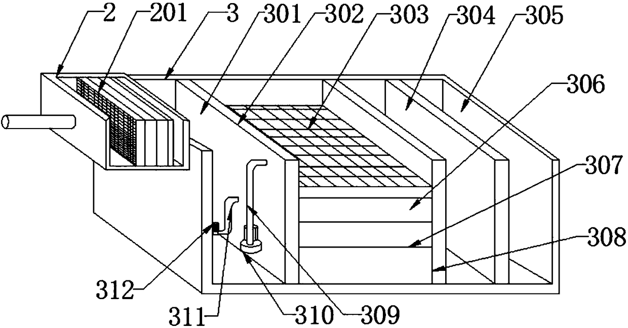 Papermaking wastewater treatment device