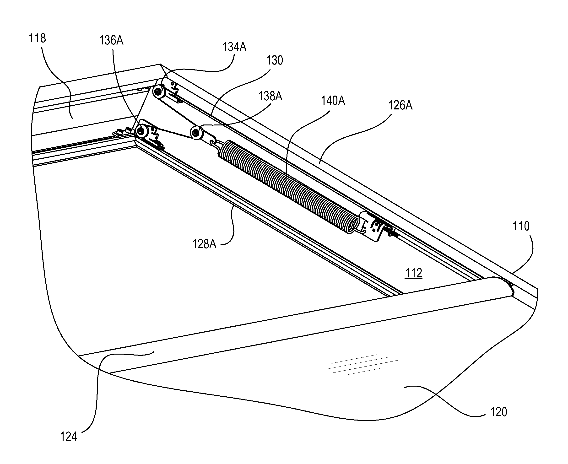 Self-contained tensioned roller shade system