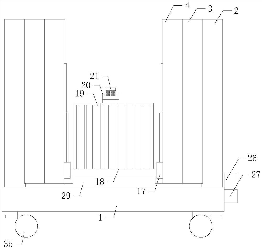 Auxiliary support frame for installation of wind power generation equipment in the factory area