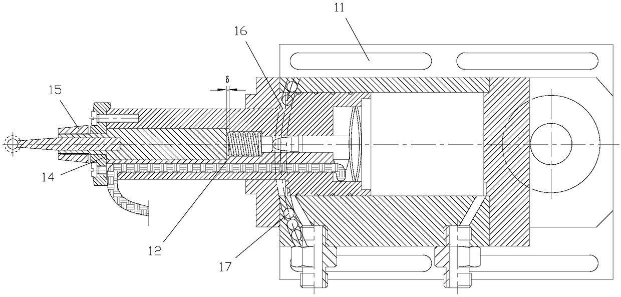 Gear indexing circle diameter positioning detection device