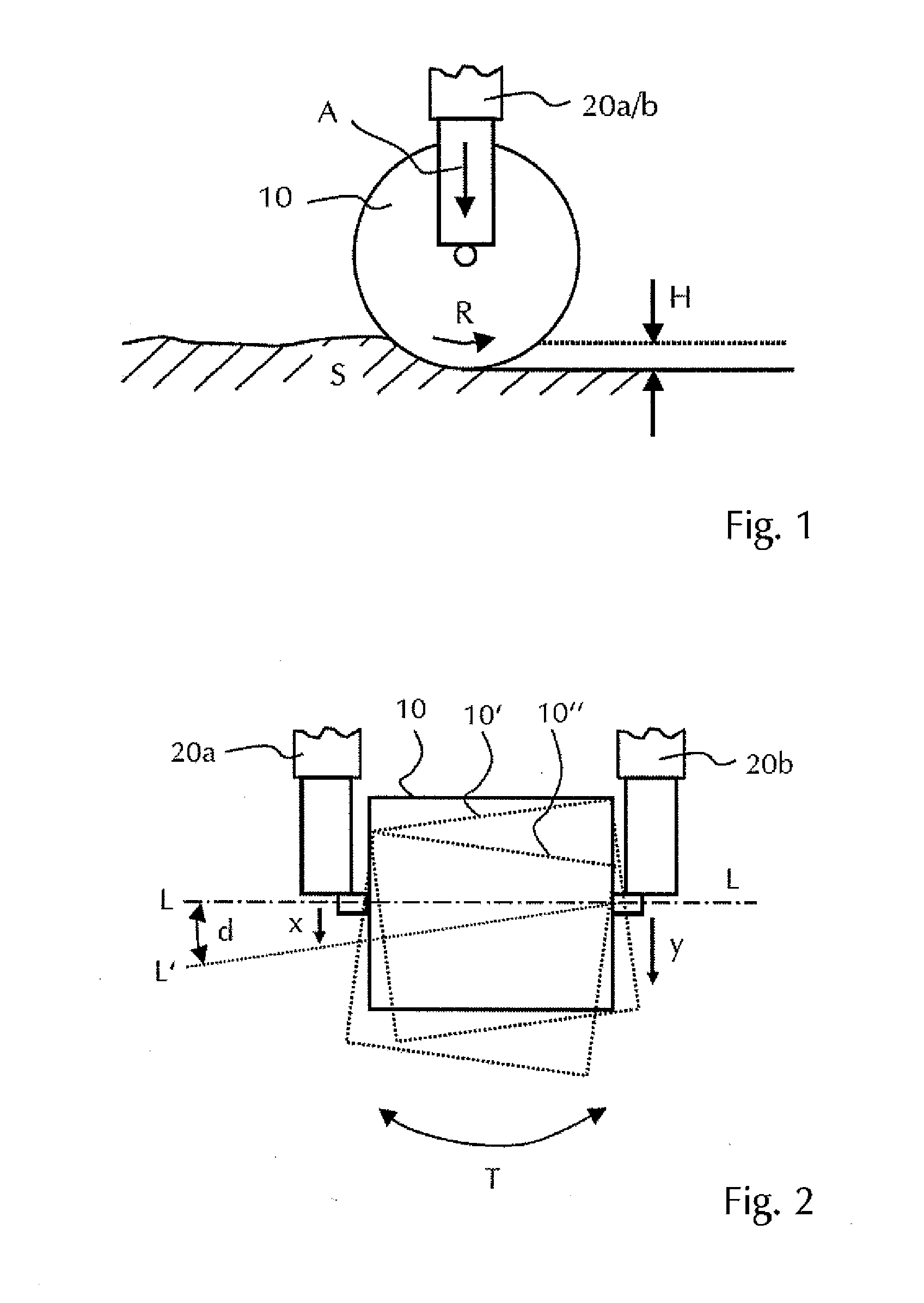 Method for operating a ground milling machine with height-adjustable milling roller