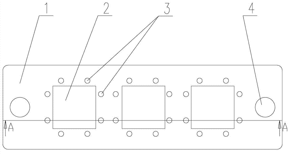 Metal base plate used for welding power module