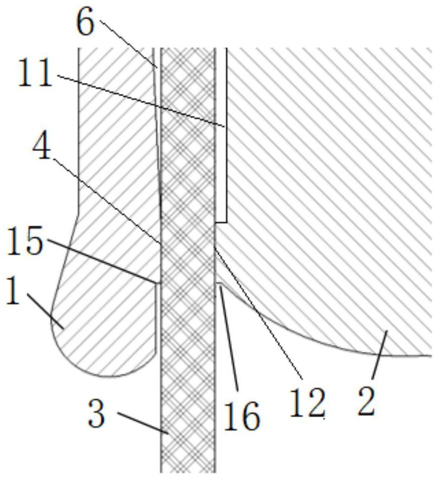 End part metal piece structure for transmission insulating rod of gas insulated switchgear and manufacturing method of end part metal piece structure