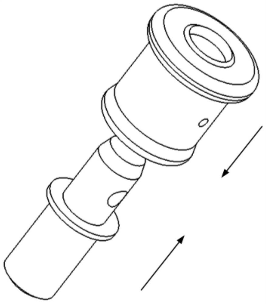 End part metal piece structure for transmission insulating rod of gas insulated switchgear and manufacturing method of end part metal piece structure