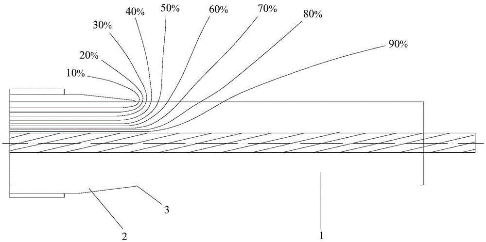 Cable insulation shielding layer processing device