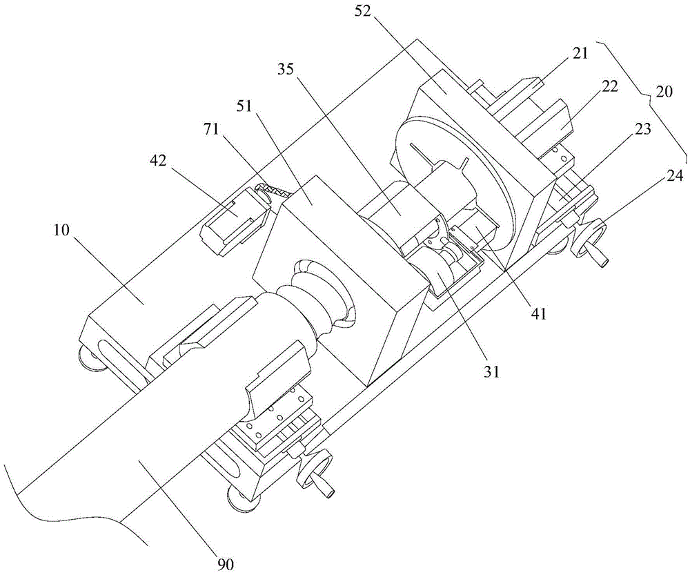 Cable insulation shielding layer processing device