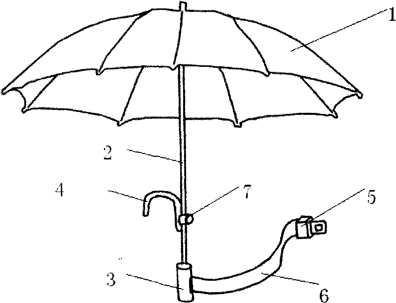 Main body backpack type umbrella