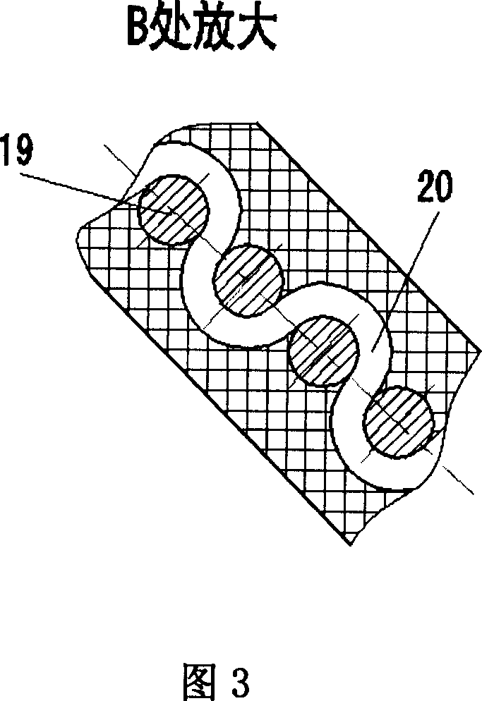 Fluid driving bending joint of spiral spring frame