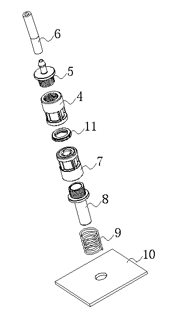 Connection structure of water pipes