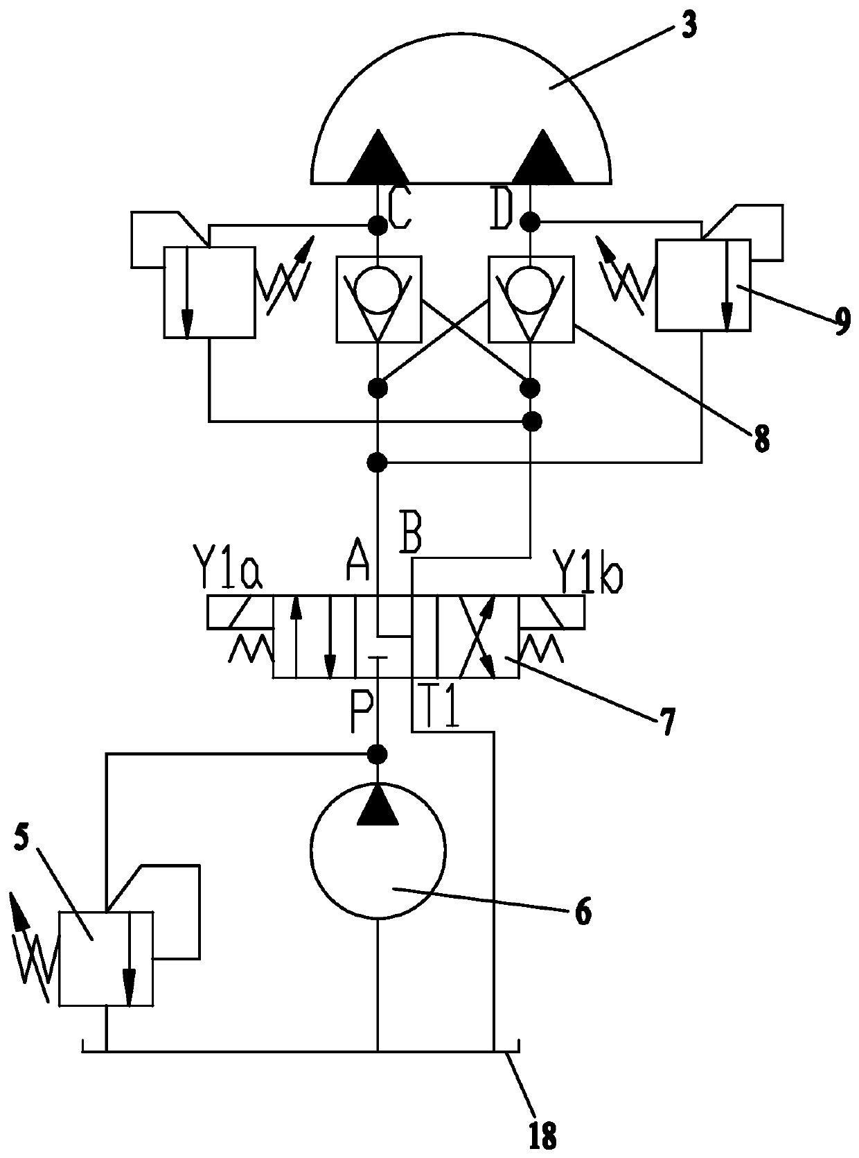 Swing system and swing control method for aerial work platform