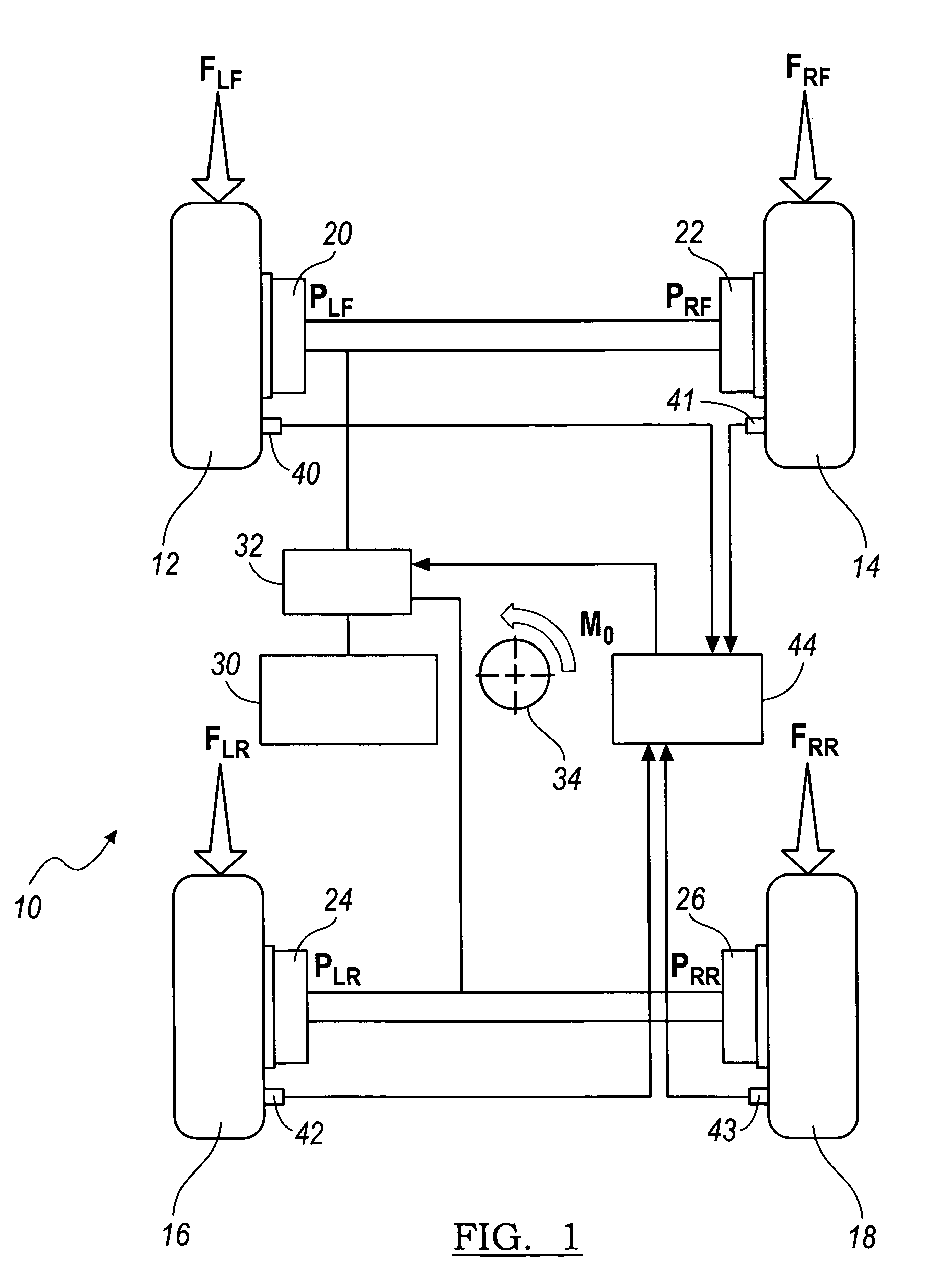 Method for providing enhanced stability of a vehicle with a deflated tire