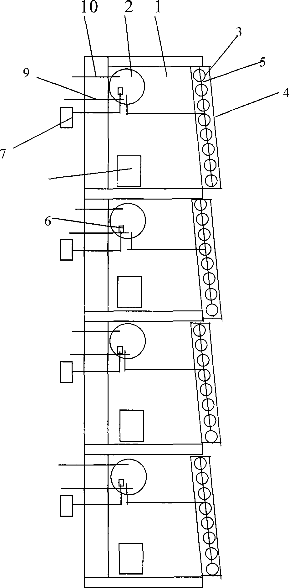 Solar water heater integration structure for buildings