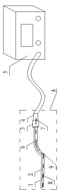 Intelligent type electric coagulation forcep system