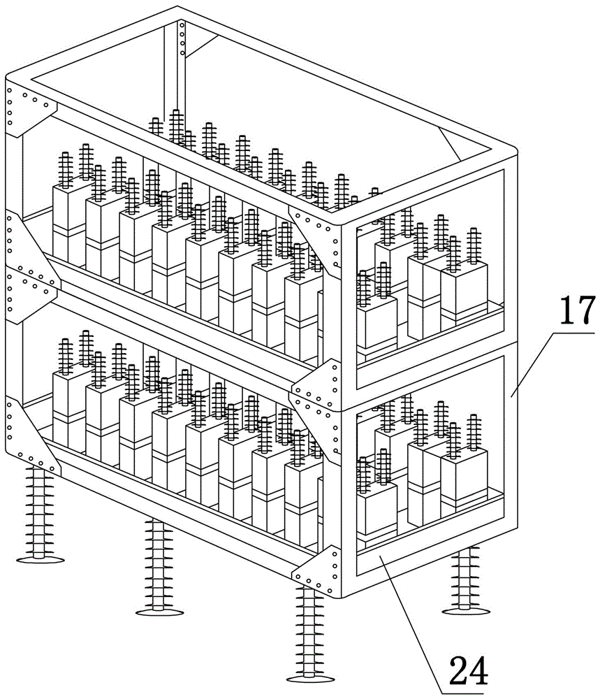 Low-voltage capacitor element replacing device for 500kV transformer station