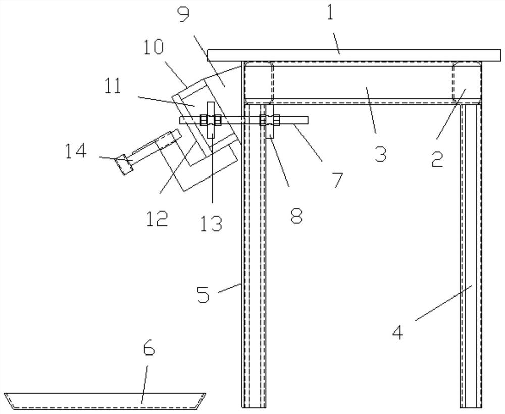 A linear beveling device for structural parts