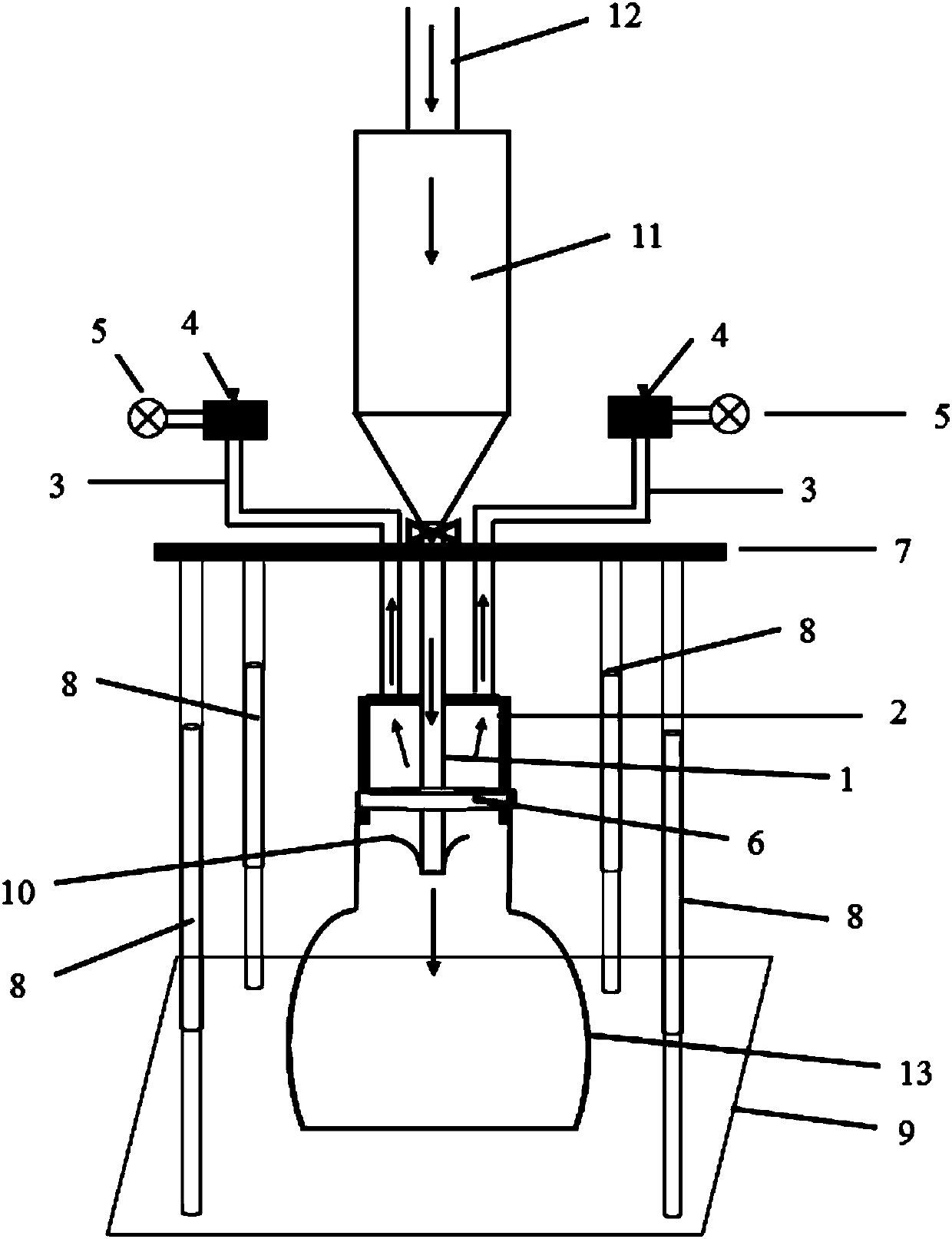 Packaging dust removal method for feed inlet